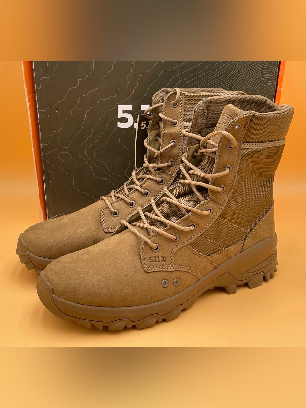 Size 14R- 5.11 Tactical Men 12338 Speed 3.0 Jungle Rd Dark Coyote Military Boots